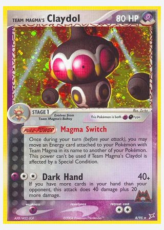 Team Magma's Claydol — catalogusbeeld