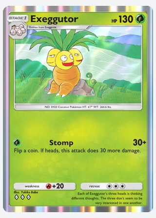 Exeggutor — catalogusbeeld
