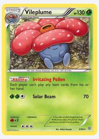 Vileplume — catalogusbeeld