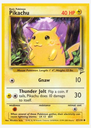 Pikachu — catalogusbeeld