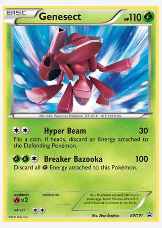 Genesect — catalogusbeeld