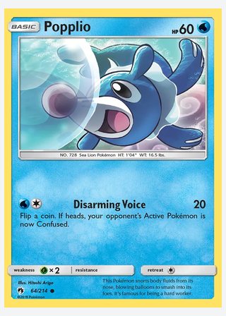 Popplio — catalogusbeeld