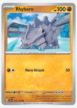 Rhyhorn — catalogusbeeld