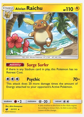 Alolan Raichu — catalogusbeeld