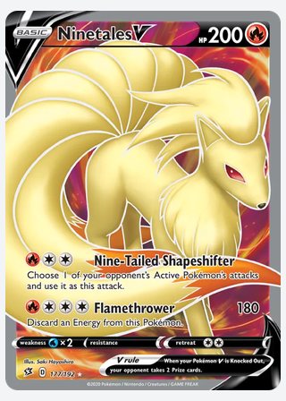 Ninetales V — catalogusbeeld