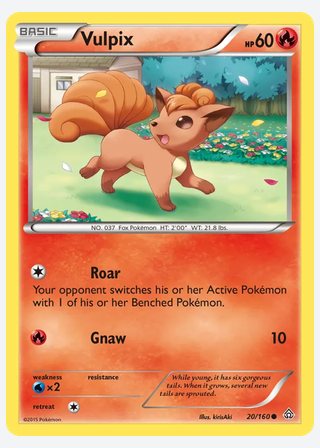 Vulpix — catalogusbeeld