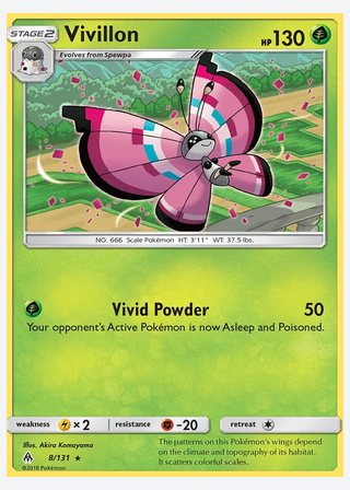 Vivillon — catalogusbeeld