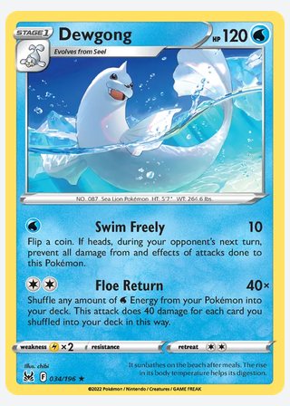 Dewgong — catalogusbeeld