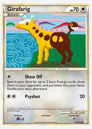 Girafarig — catalogusbeeld