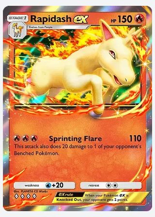 Rapidash ex — catalogusbeeld