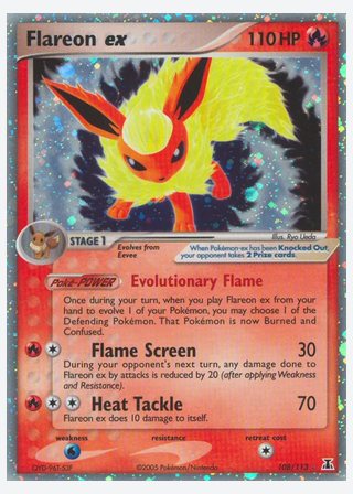 Flareon ex — catalogusbeeld