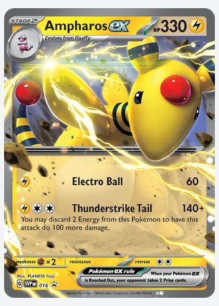 Ampharos ex — catalogusbeeld