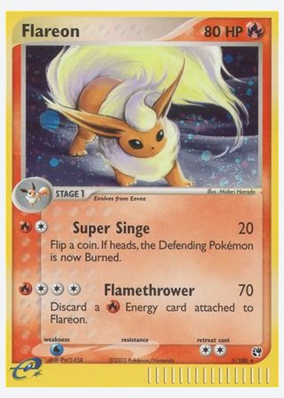 Flareon — catalogusbeeld