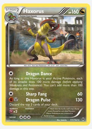 Haxorus — catalogusbeeld