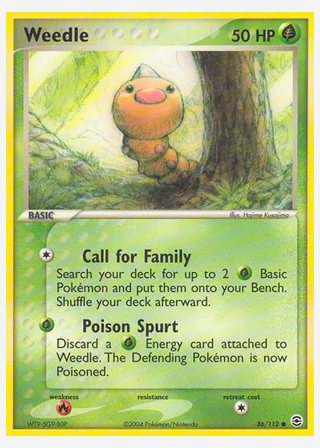 Weedle — catalogusbeeld