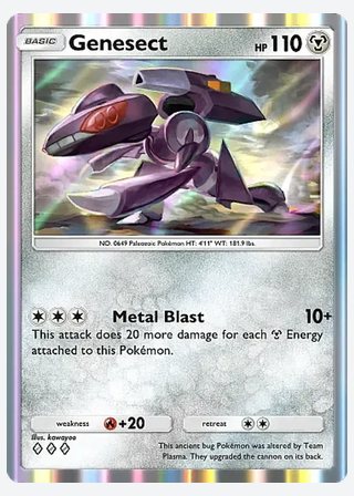 Genesect — catalogusbeeld