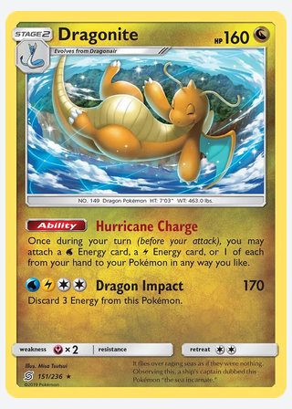 Dragonite — catalogusbeeld
