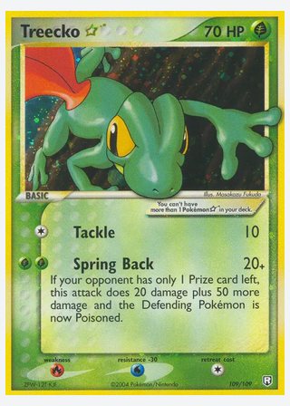Treecko ☆ — catalogusbeeld
