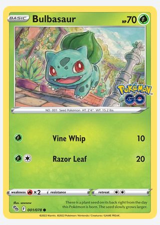 Bulbasaur — catalogusbeeld