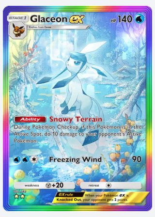 Glaceon ex — catalogusbeeld