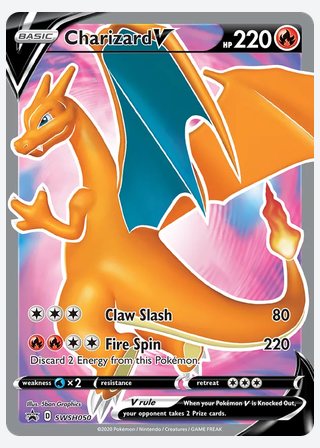 Charizard V — catalogusbeeld