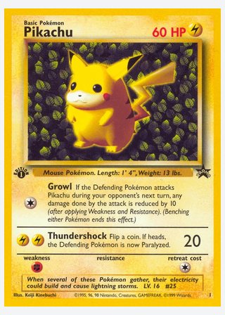 Pikachu — catalogusbeeld