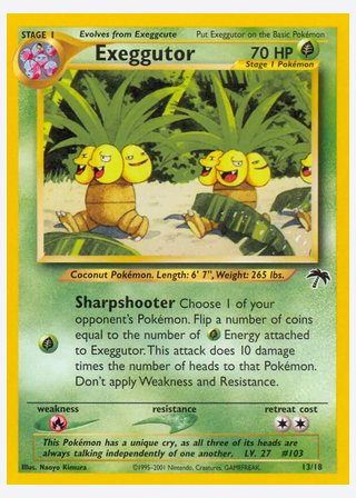 Exeggutor — catalogusbeeld