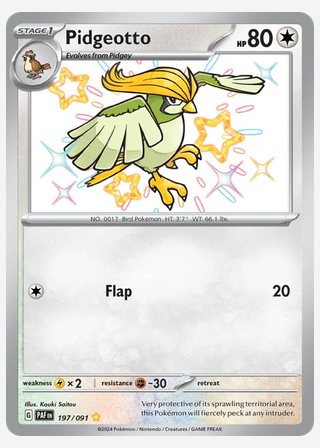 Pidgeotto — catalogusbeeld