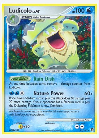 Ludicolo — catalogusbeeld