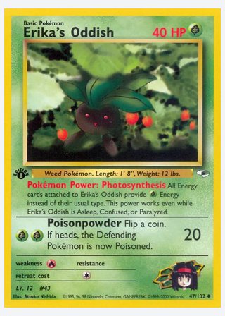 Erika's Oddish — catalogusbeeld