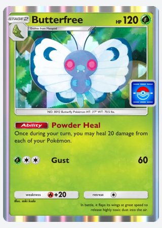 Butterfree — catalogusbeeld