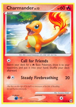 Charmander — catalogusbeeld