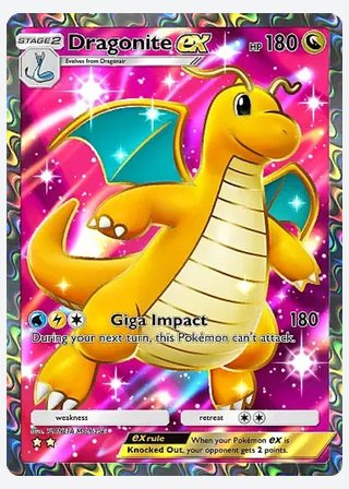 Dragonite ex — catalogusbeeld