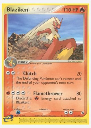 Blaziken — catalogusbeeld