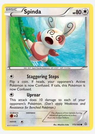 Spinda — catalogusbeeld