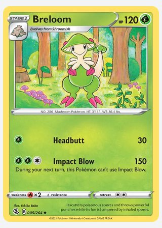 Breloom — catalogusbeeld