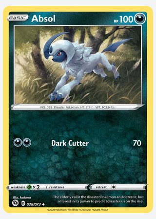 Absol — catalogusbeeld