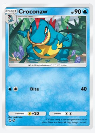 Croconaw — catalogusbeeld