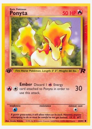 Ponyta — catalogusbeeld