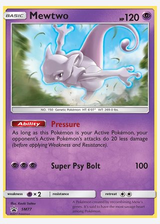Mewtwo — catalogusbeeld