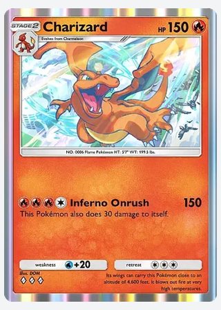 Charizard — catalogusbeeld