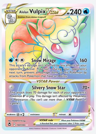 Alolan Vulpix VSTAR — catalogusbeeld