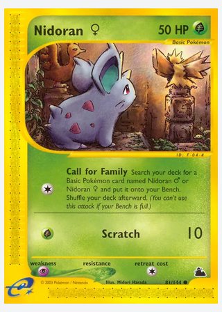 Nidoran ♀ — catalogusbeeld