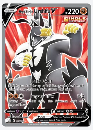 Single Strike Urshifu V — catalogusbeeld