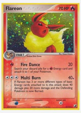 Flareon — catalogusbeeld