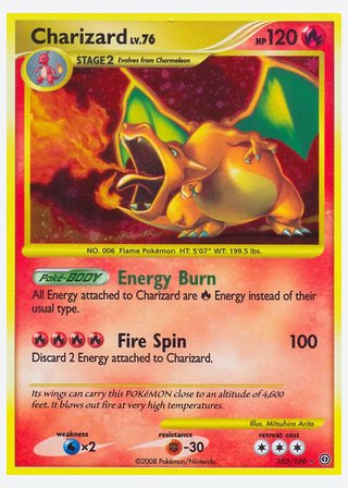Charizard — catalogusbeeld