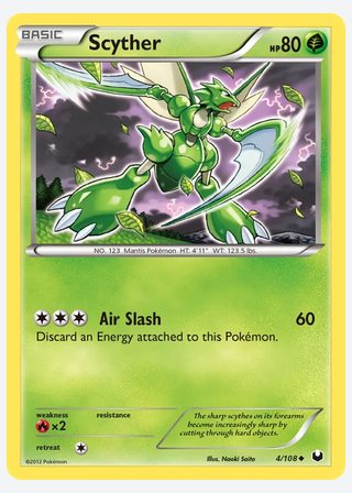 Scyther — catalogusbeeld