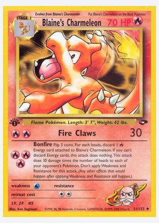 Blaine's Charmeleon — catalogusbeeld