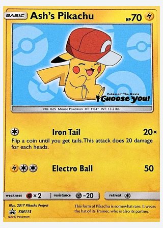 Ash's Pikachu — catalogusbeeld