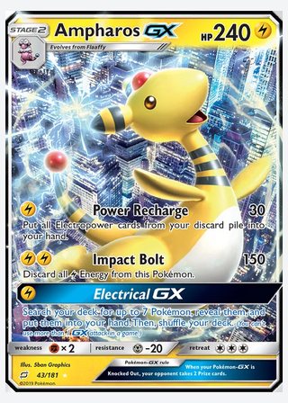 Ampharos GX — catalogusbeeld